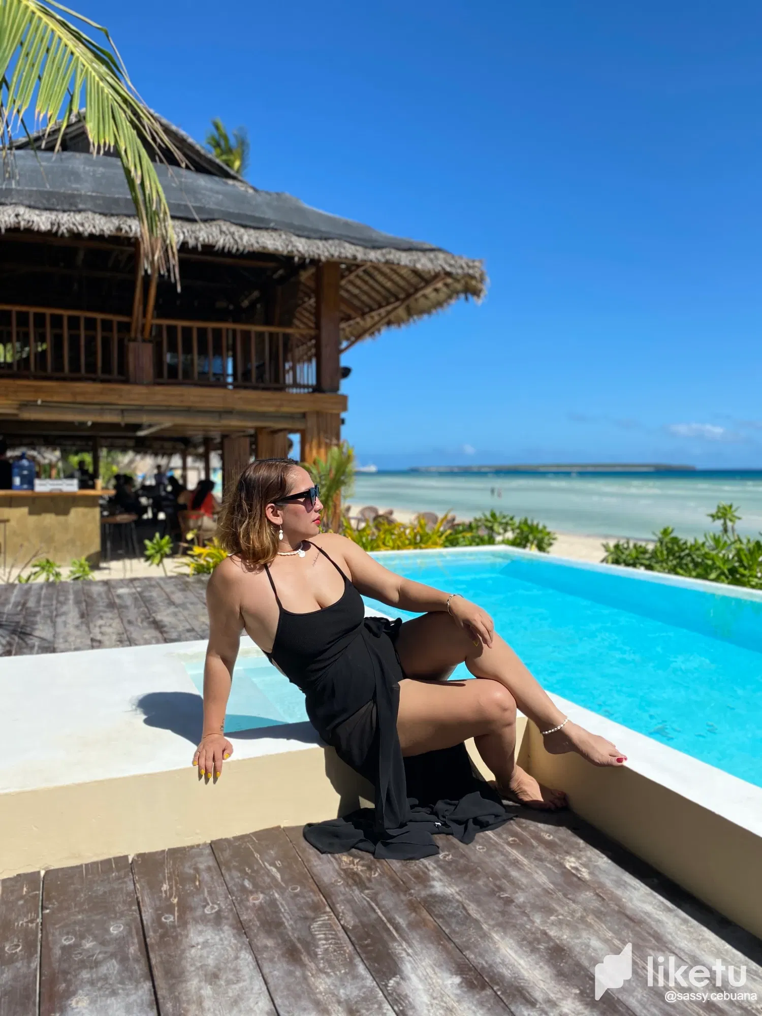 Beach lounge area at Amihan Beach Cabanas